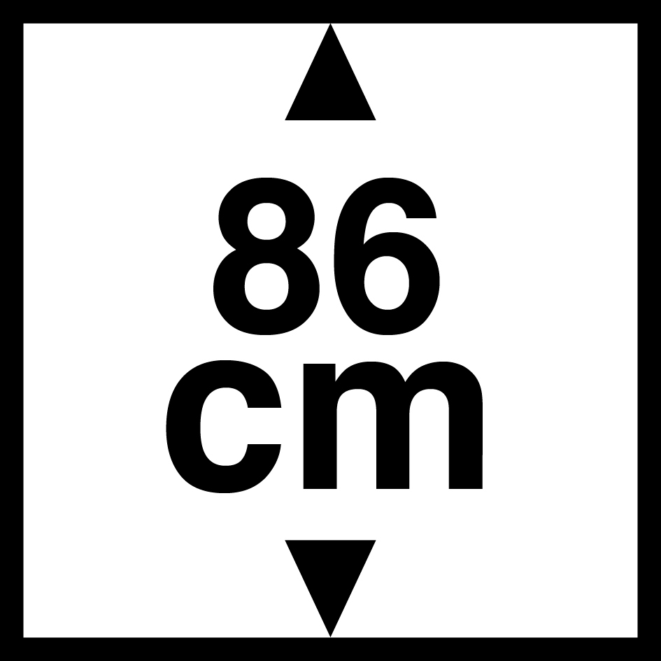 86 cm high
